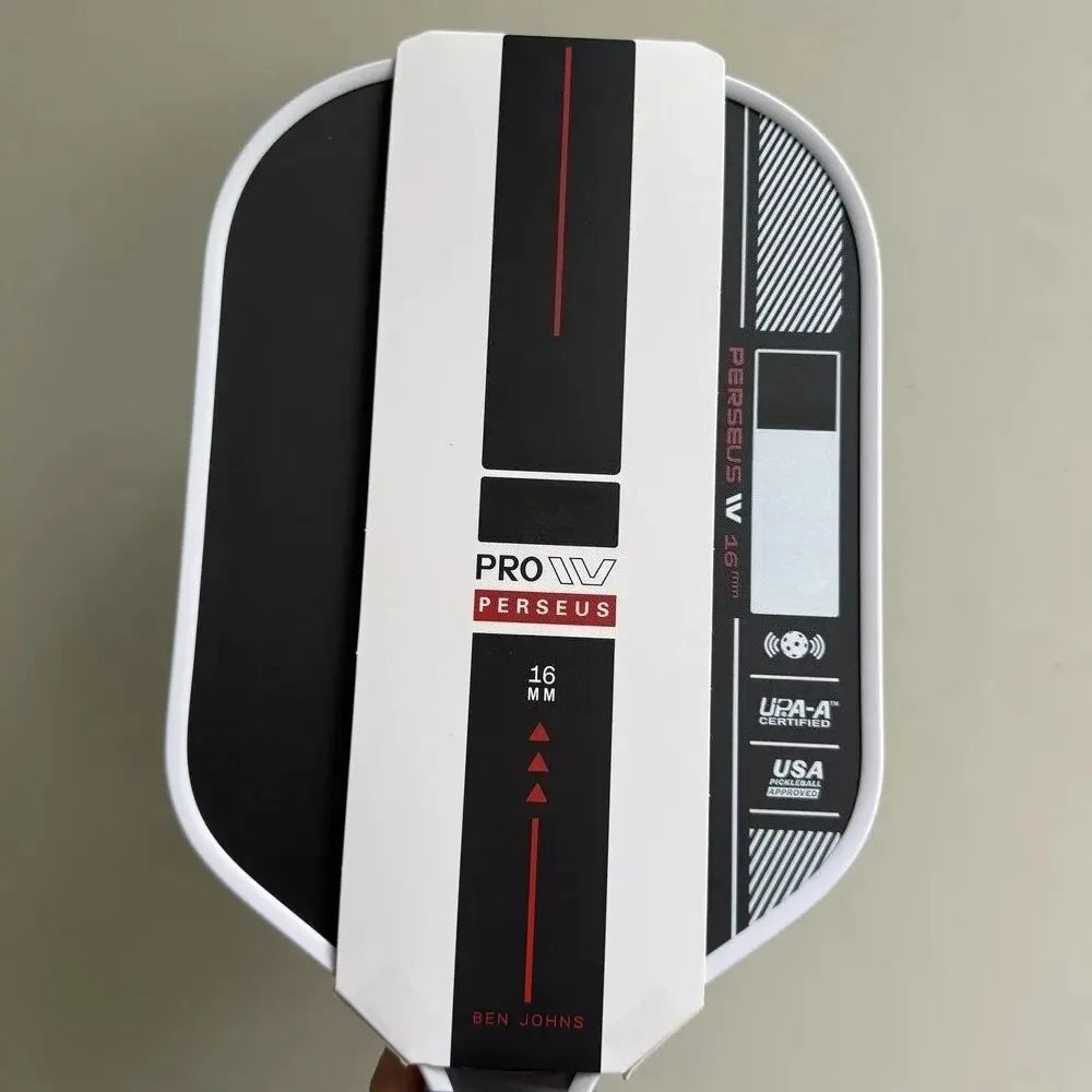 PERSEUS PRO IV 16MM BEN JOHNS Pickleball Paddles T700 Carbon Fiber Increased Power Feel Fully Encased Sweet Spot
