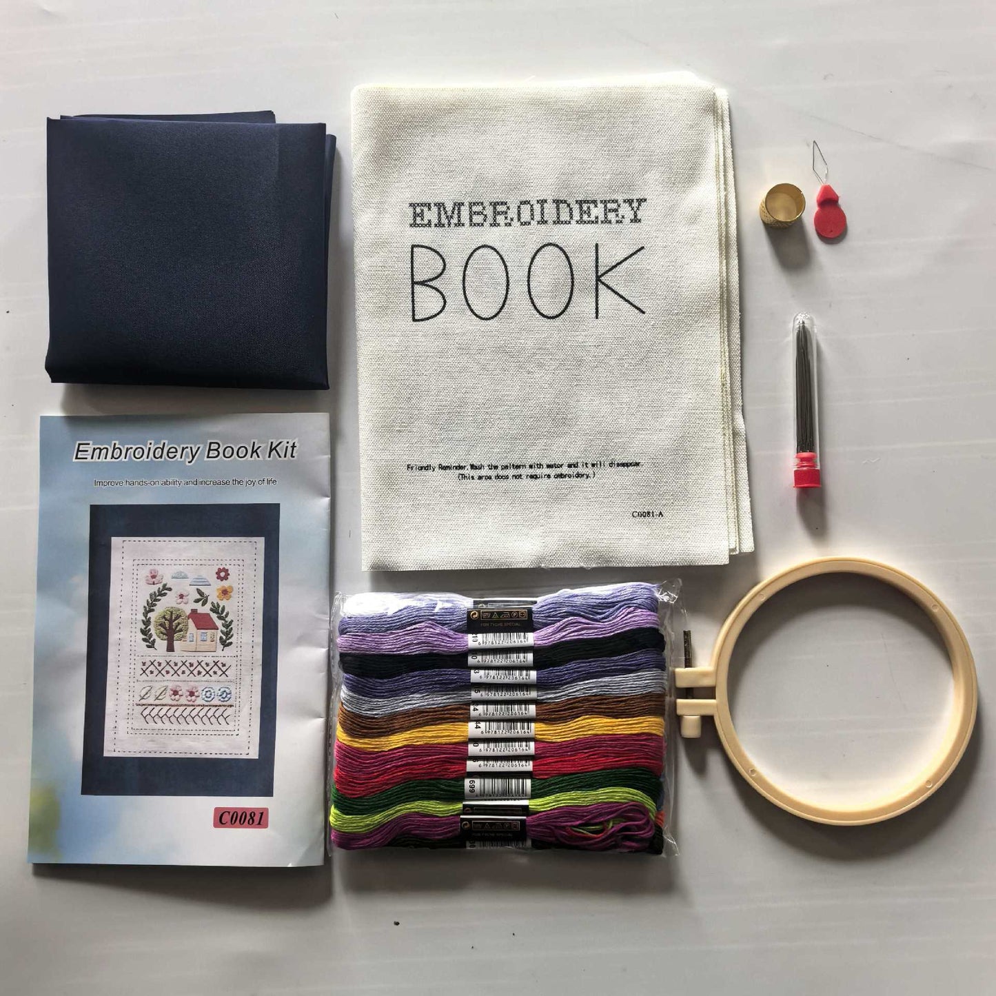Needle and thread loose-leaf book