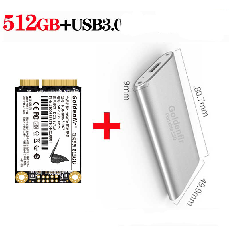 Genuine 512GB mSATA Solid State Drive for Desktop & Notebook PCs