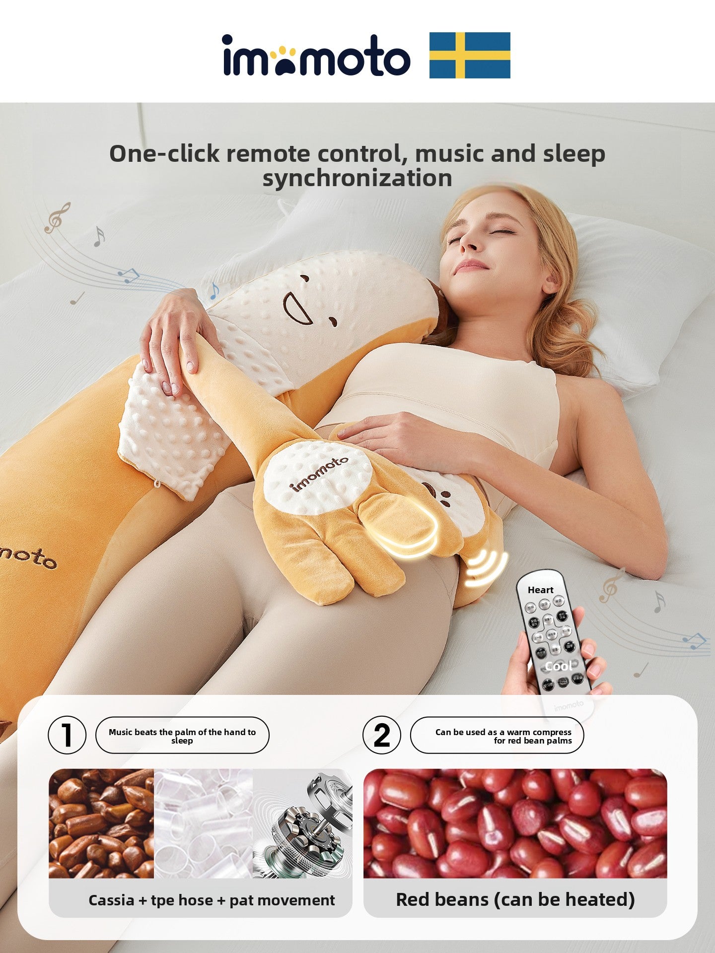 Newborn Soothing Plush Doll with Bluetooth Lullabies