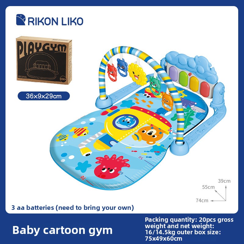Interactive Crawling Game Mat for Infant Motor Skills and Early Sensory Learning Play
