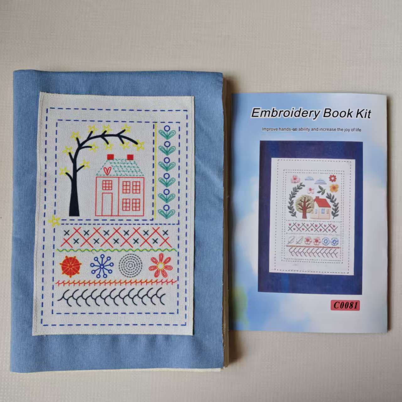 Needle and thread loose-leaf book