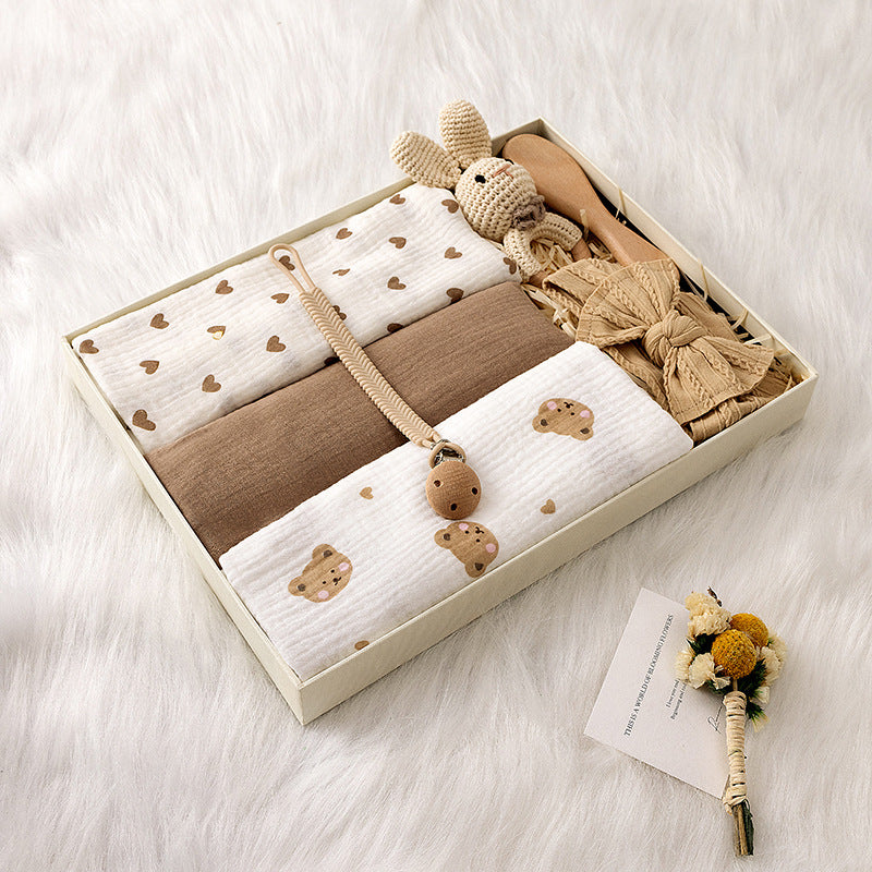Crochet Animal Rattle Doll Set