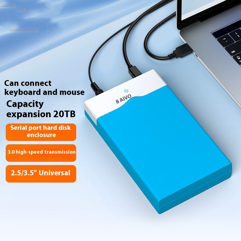 3.5 Inch SATA to USB 3.0 External Hard Disk Box - Supports 14TB