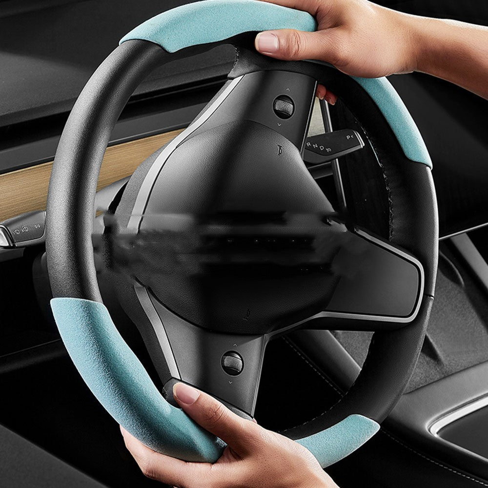 Premium Suede Steering Wheel Covers (Pair)