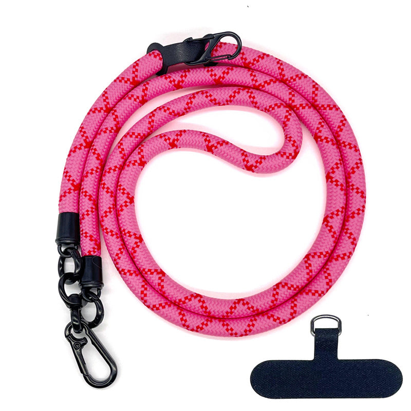 10MM Climbing Rope Mobile Phone Lanyard Gasket Adjustable Crossbody Mobile Phone Strap Camera Strap Rope Anti-lost Neck Rope