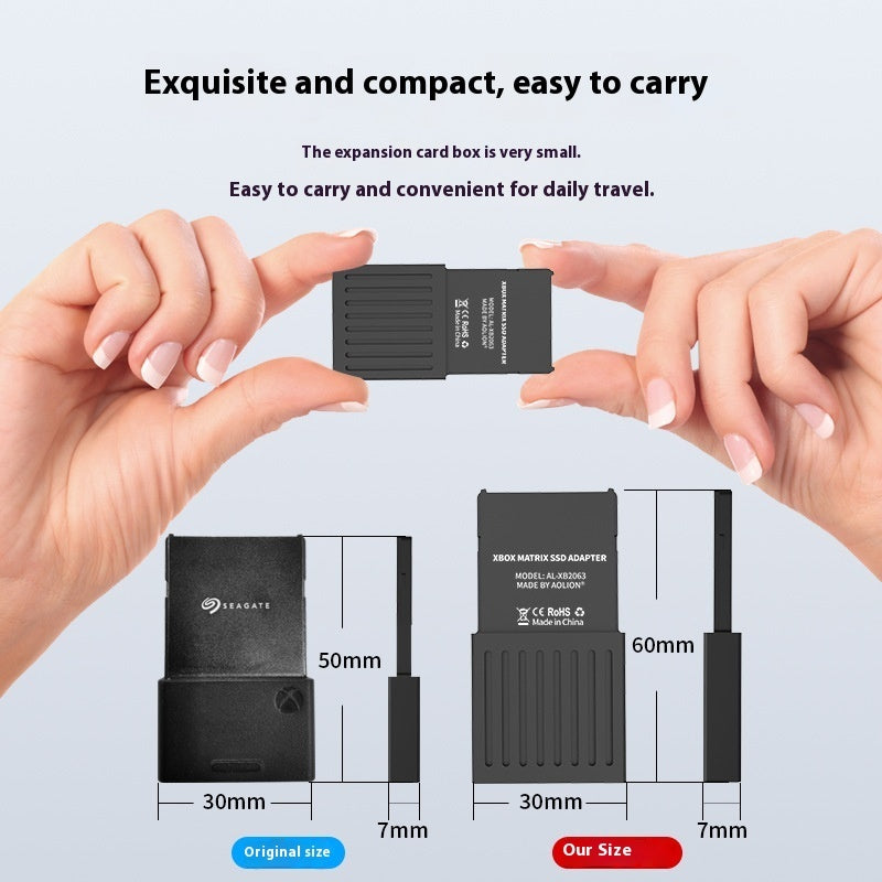 Premium Aluminum M.2 SSD Expansion Card Holder for Xbox Series S/X