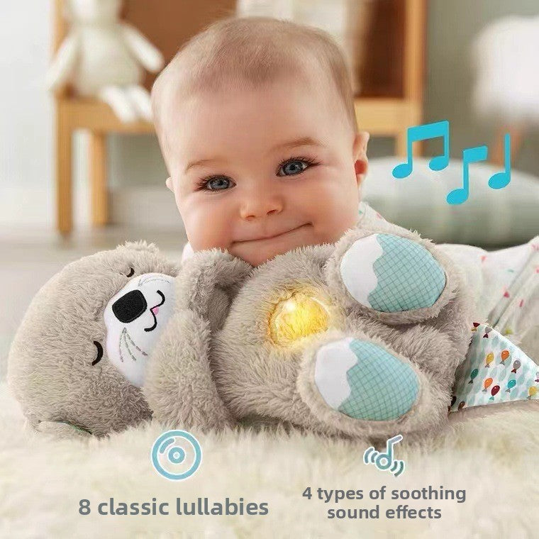Soft Plush Music Breathing Otter Toy