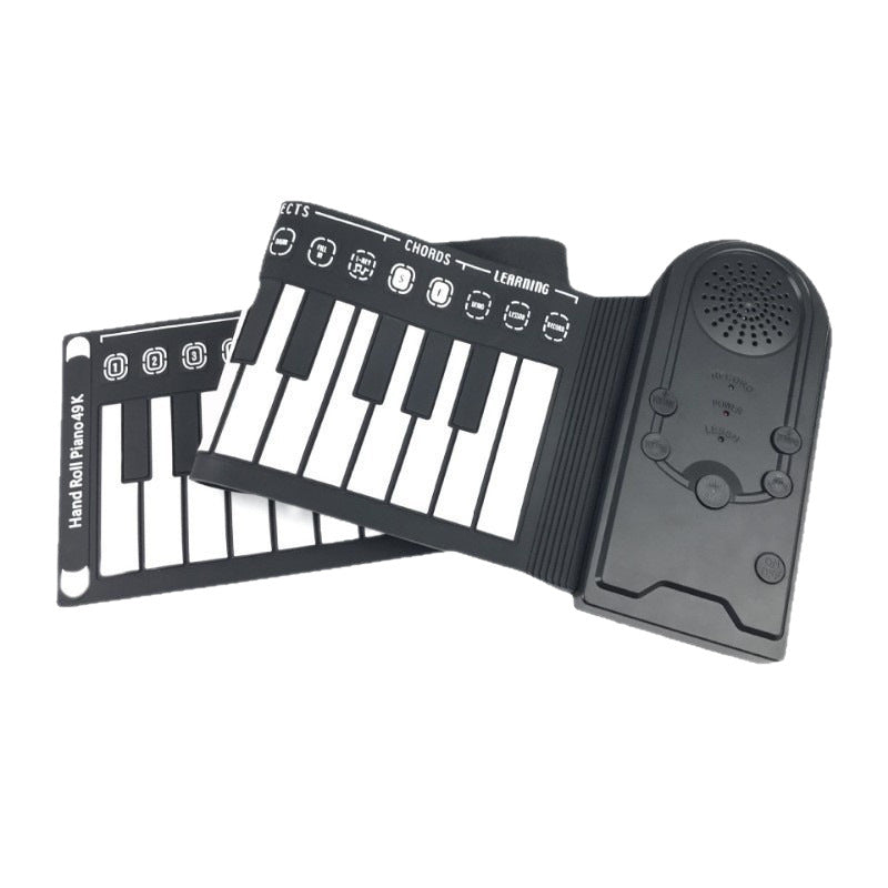 49-Key Portable Silicone Foldable Electronic Keyboard
