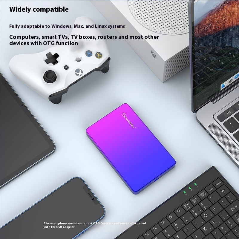 1TB Mobile External Hard Drive - Purple
