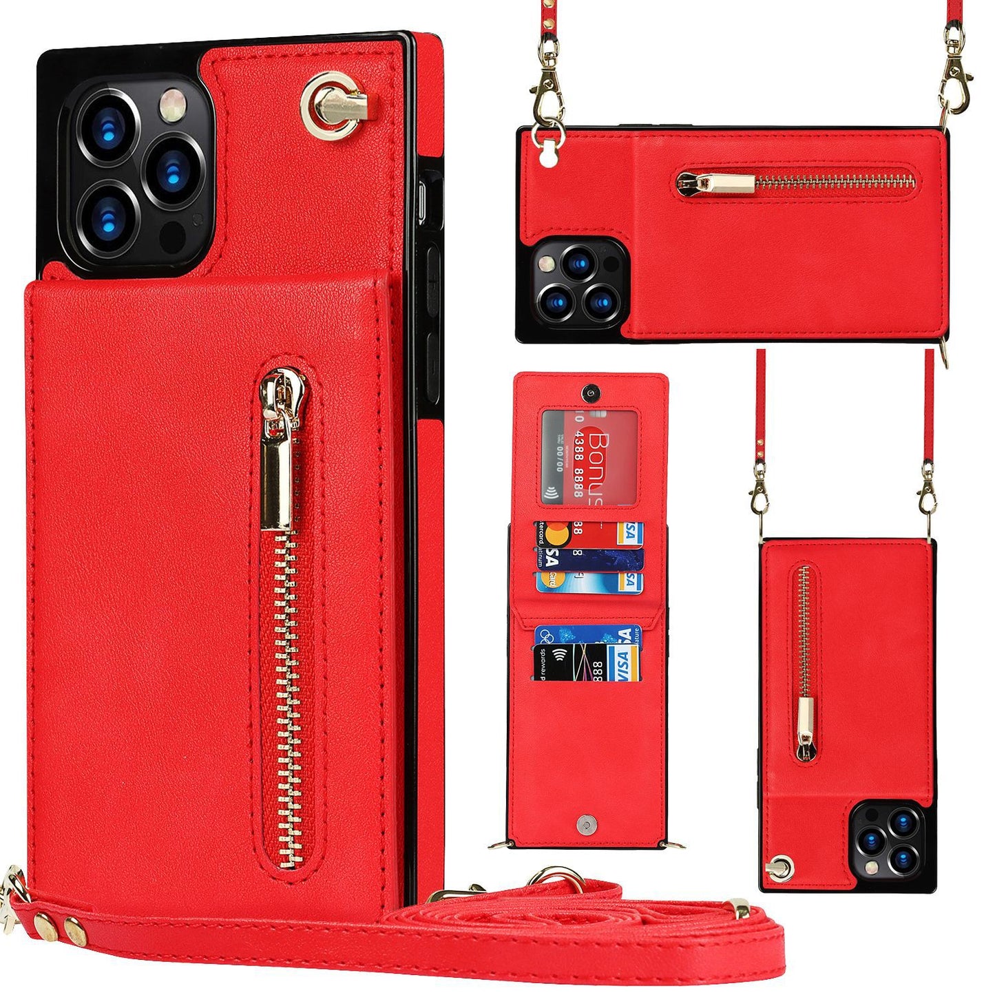 Premium Crossbody Zipper Phone Case