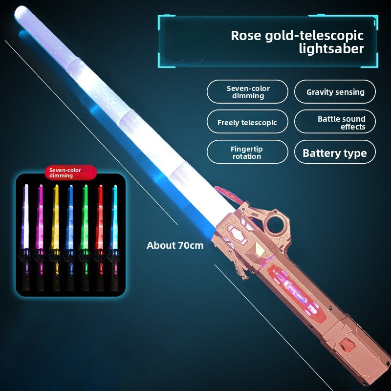 The two-in-one laser sword with seven-color retractable function