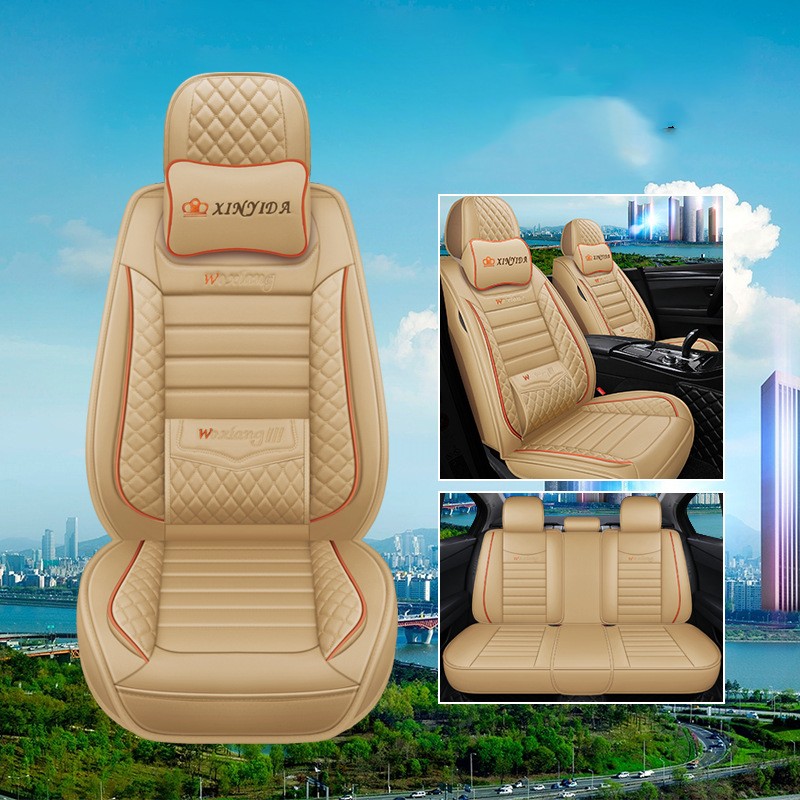 Premium Leather Car Seat Cushion - All Seasons
