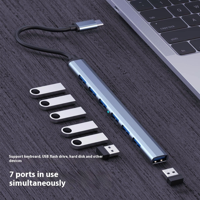 USB-C 7-in-1 Docking Station with 10Gbps Connectivity