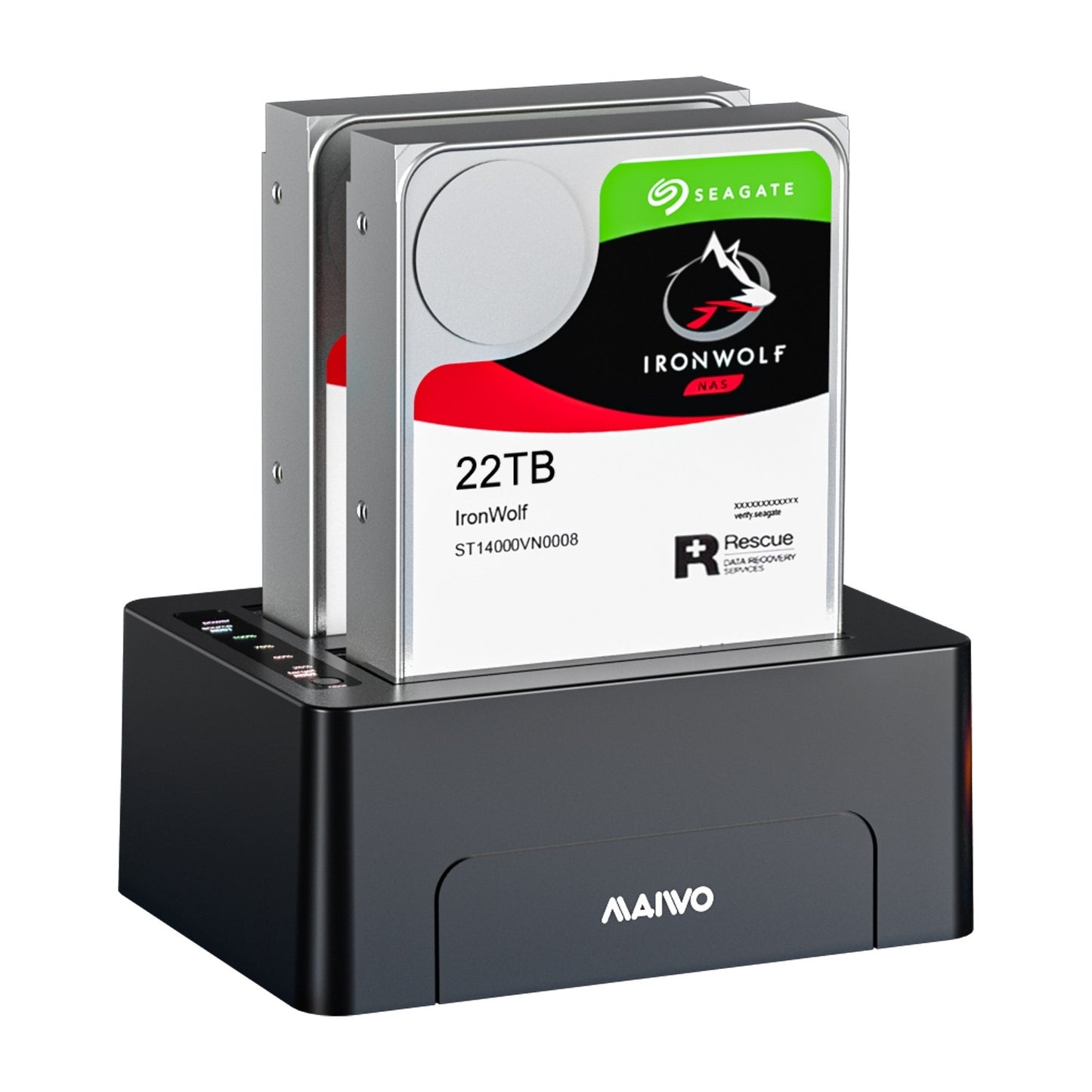 Dual-Disk 2.5/3.5-Inch SATA Hard Disk Dock and Offline Copier