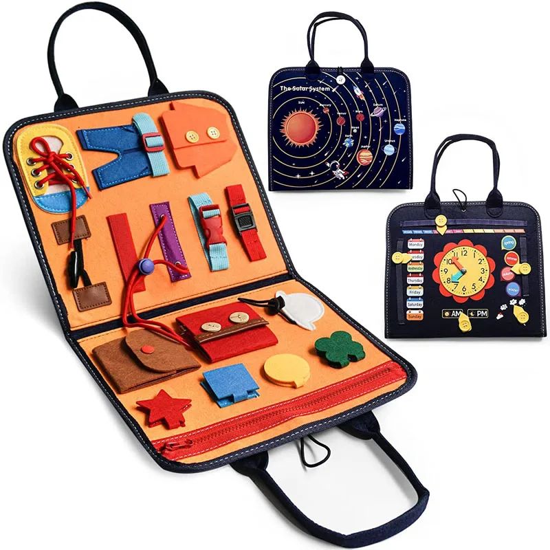 Quiet Book Montessori Baby Toys Felt Busy Book Kids
