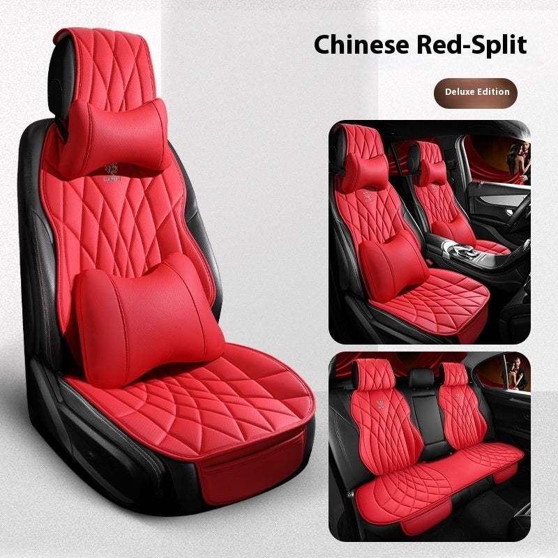Universal Leatherette Car Seat Covers - Five-Seat Set