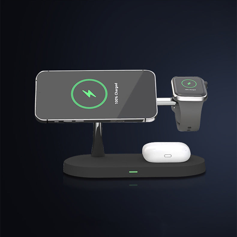 5-in-1 Magnetic Wireless Charging Stand with Night Light