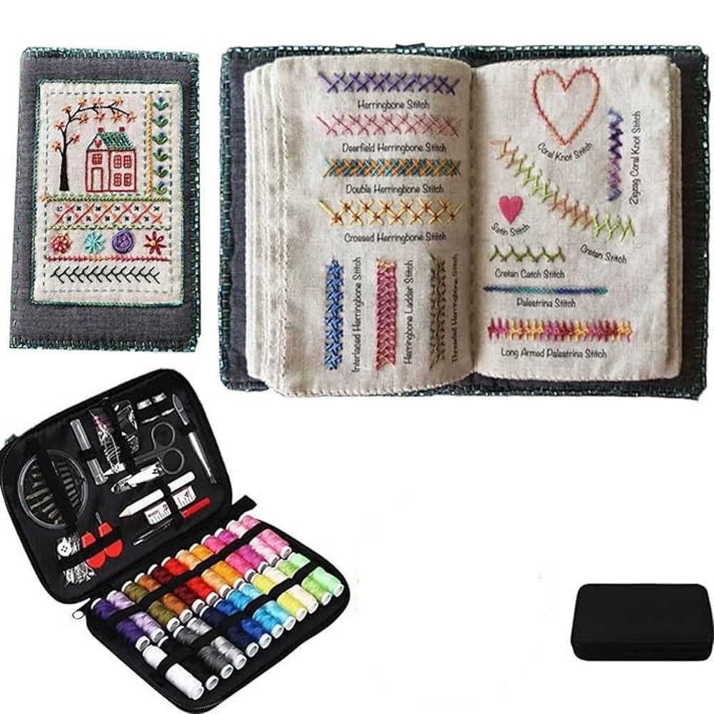 Needle and thread loose-leaf book