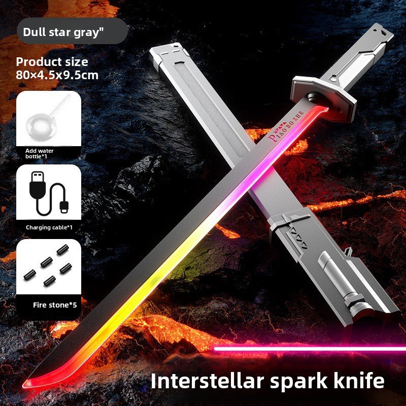 Two-in-one luminous laser sword