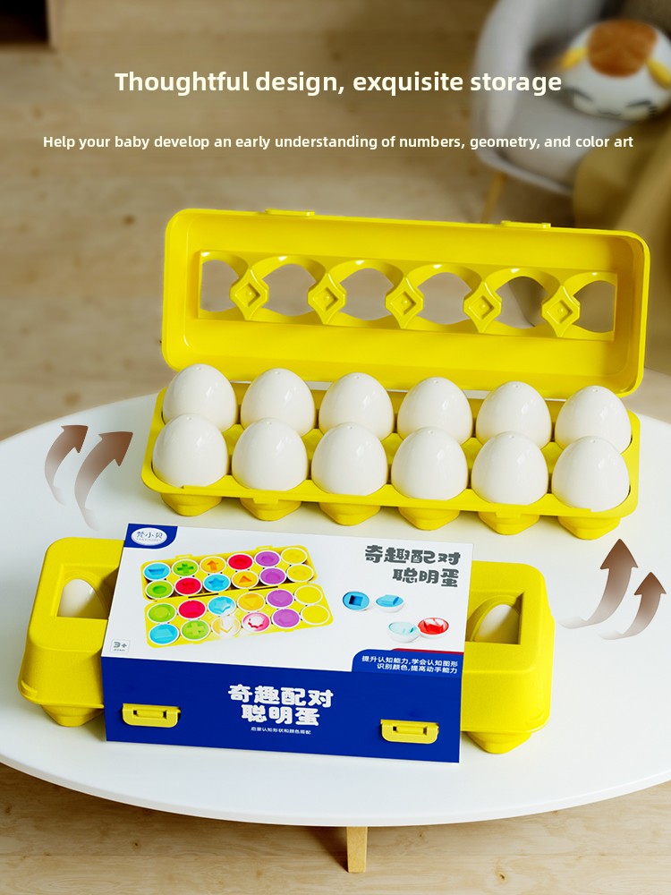 Childrens Shape Matching Educational Eggs