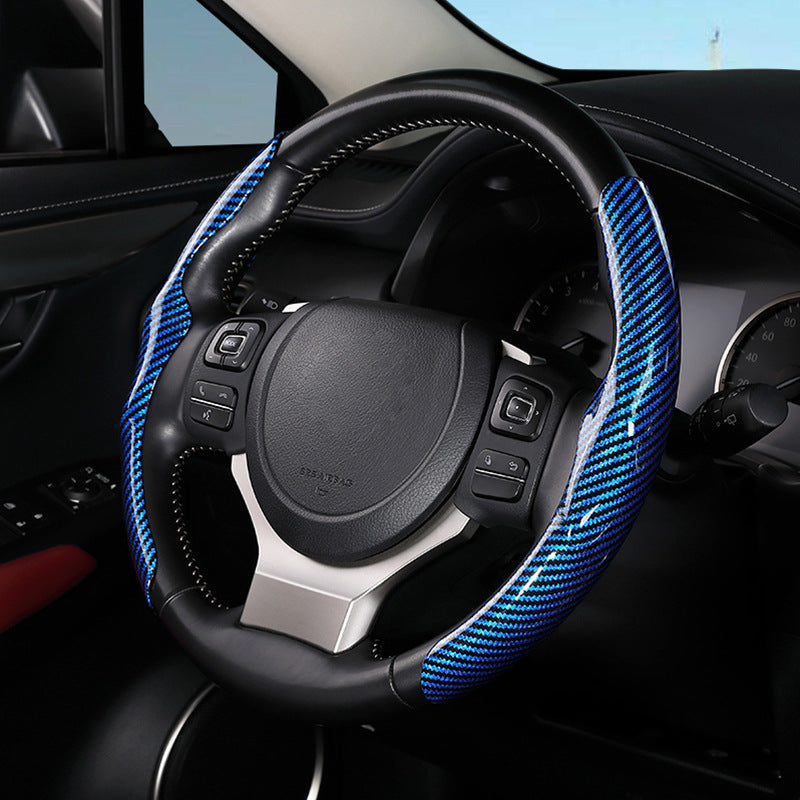 Carbon Fiber Pattern Steering Wheel Cover