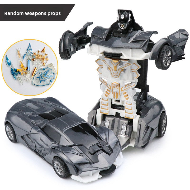 Children's transformable toy car model
