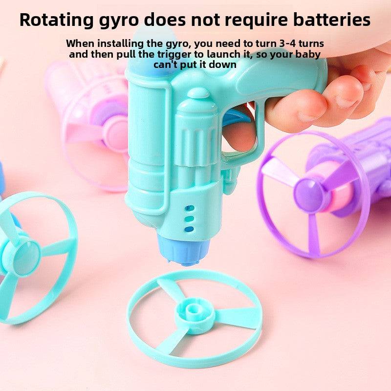 Children's Gyro Flying Saucer Gun Toy