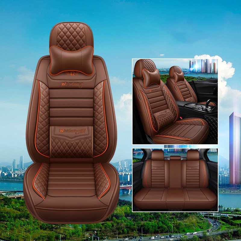 Premium Leather Car Seat Cushion - All Seasons