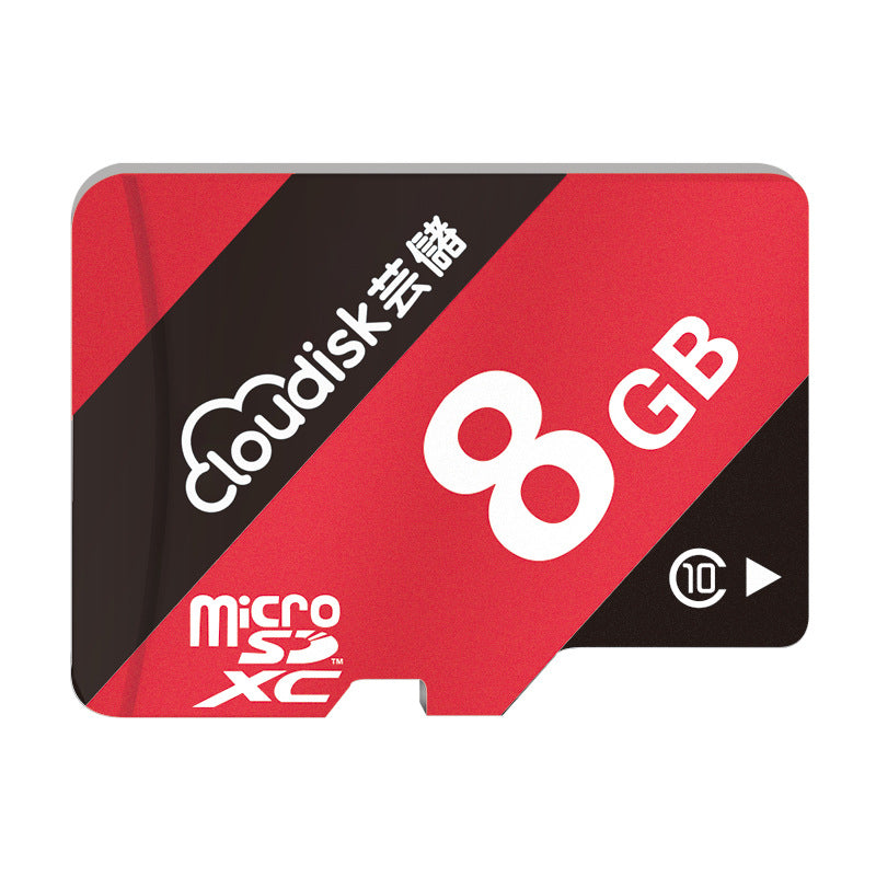 High-Speed Driving Recorder Memory Card - 8GB, 16GB, 32GB (Red)
