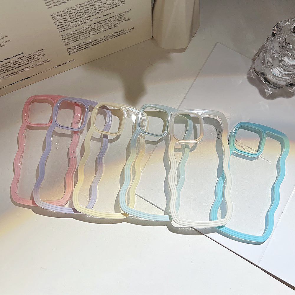 Wavy Border iPhone Case - Flexible TPU & Full Protection