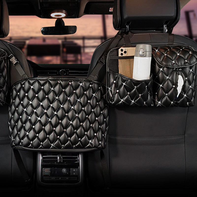 Premium Car Seat Back Organizer with Tissue Dispenser