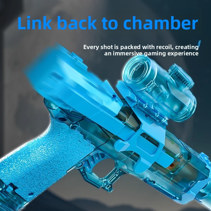 Electric Water Gun Toy for Kids with LED Lights