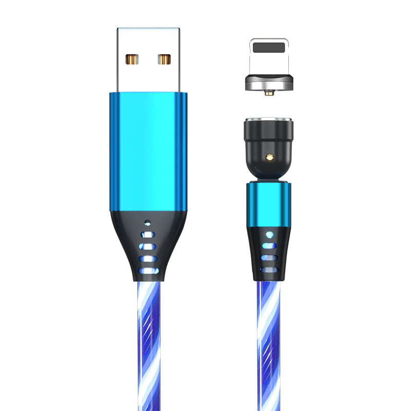 540° Rotating Magnetic LED Charging Cable