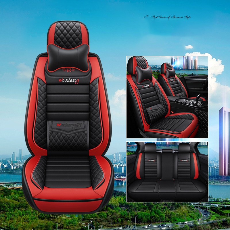 Premium Leather Car Seat Cushion - All Seasons