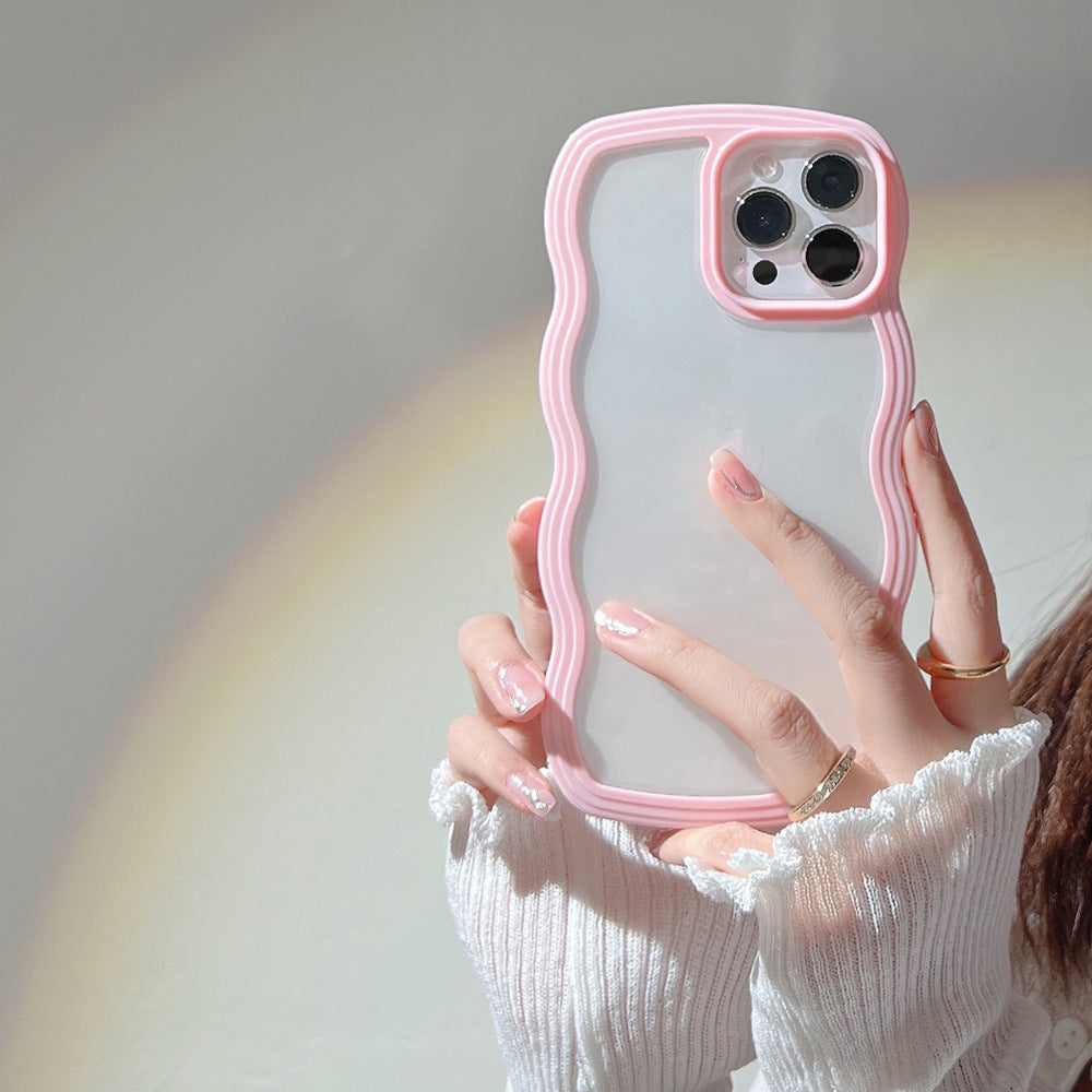 Wavy Border iPhone Case - Flexible TPU & Full Protection