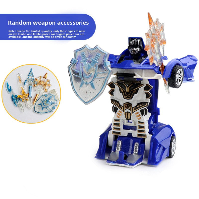 Children's transformable toy car model