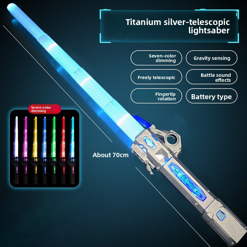 The two-in-one laser sword with seven-color retractable function