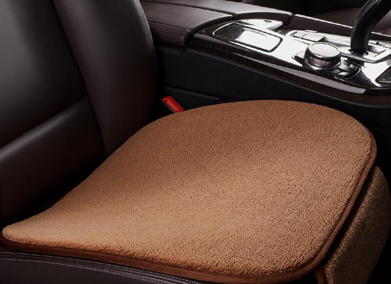 Car Seat Cushion Fleece Plush Winter Seat Cushion Without Backrest Single Piece