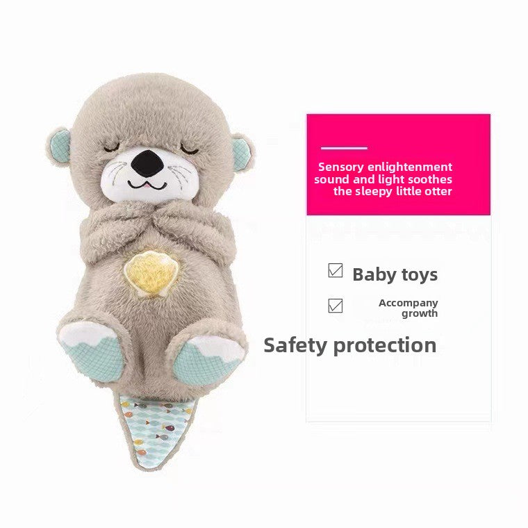 Soft Plush Music Breathing Otter Toy