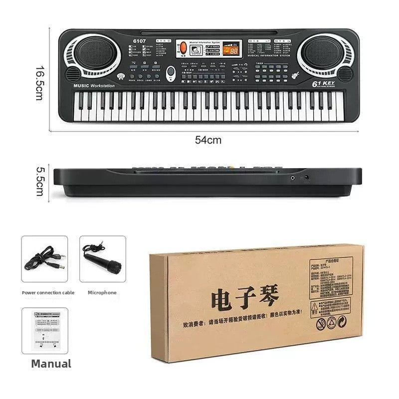 Children's 61-key electronic keyboard piano