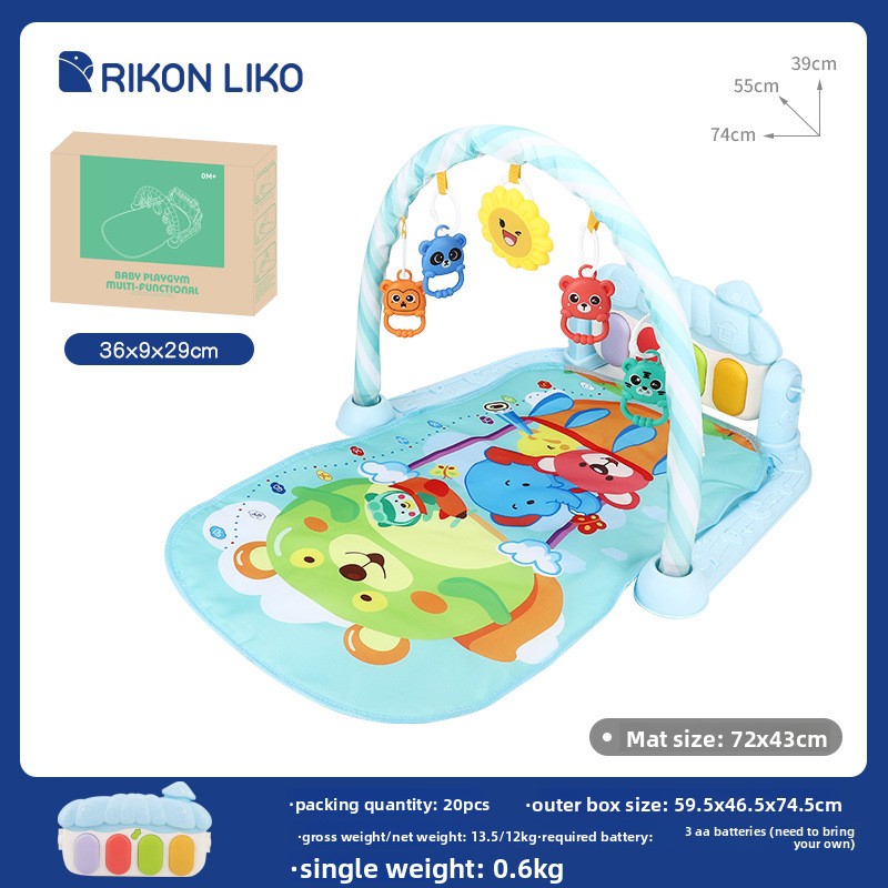 Interactive Crawling Game Mat for Infant Motor Skills and Early Sensory Learning Play