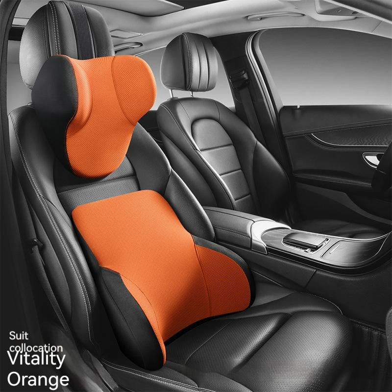 Premium Memory Foam Lumbar Support & Headrest for Automotive