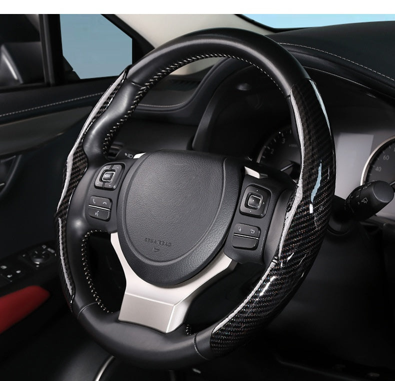 Carbon Fiber Pattern Steering Wheel Cover