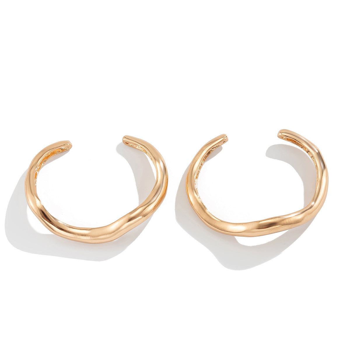European And American Cross-Border Design-Driven Irregular Metal Bracelet
