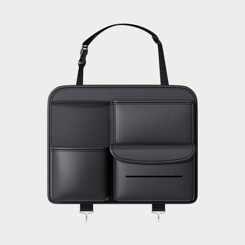 Premium Leather Car Seat Back Organizer