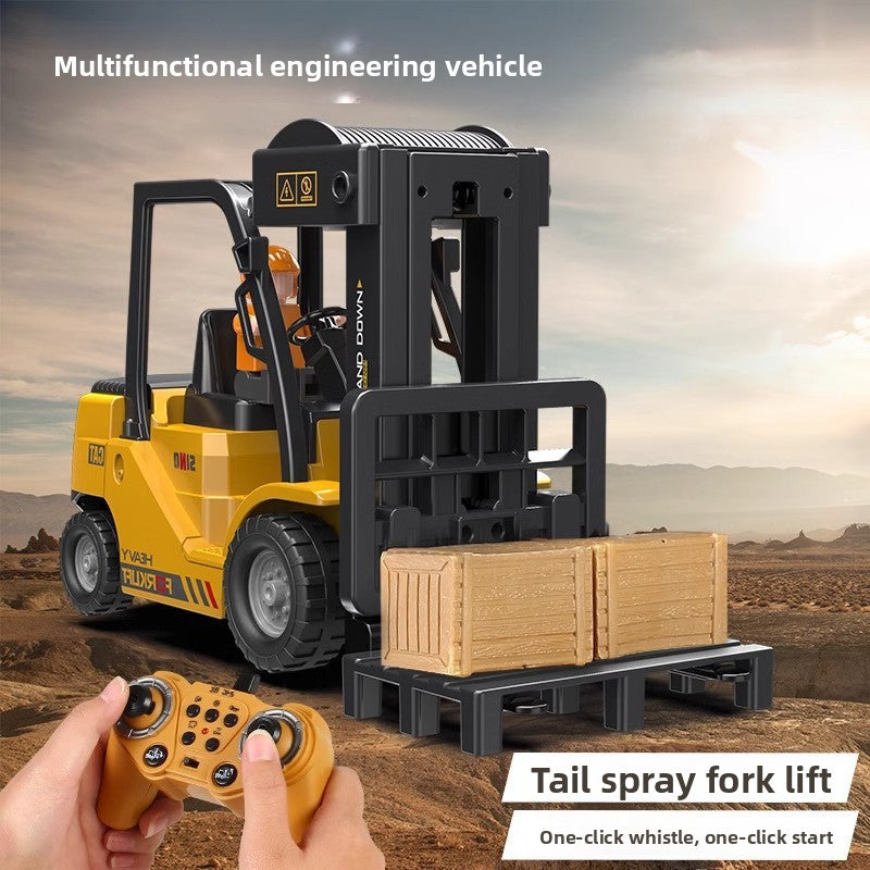 Forklift, crane, children's toys