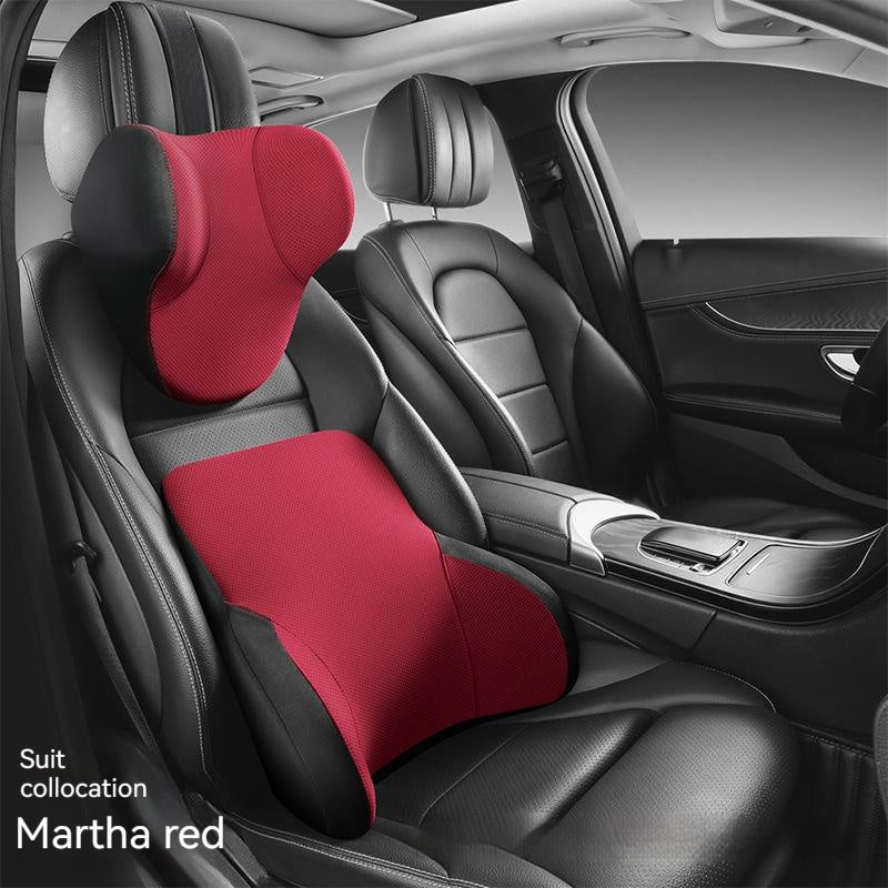 Premium Memory Foam Lumbar Support & Headrest for Automotive