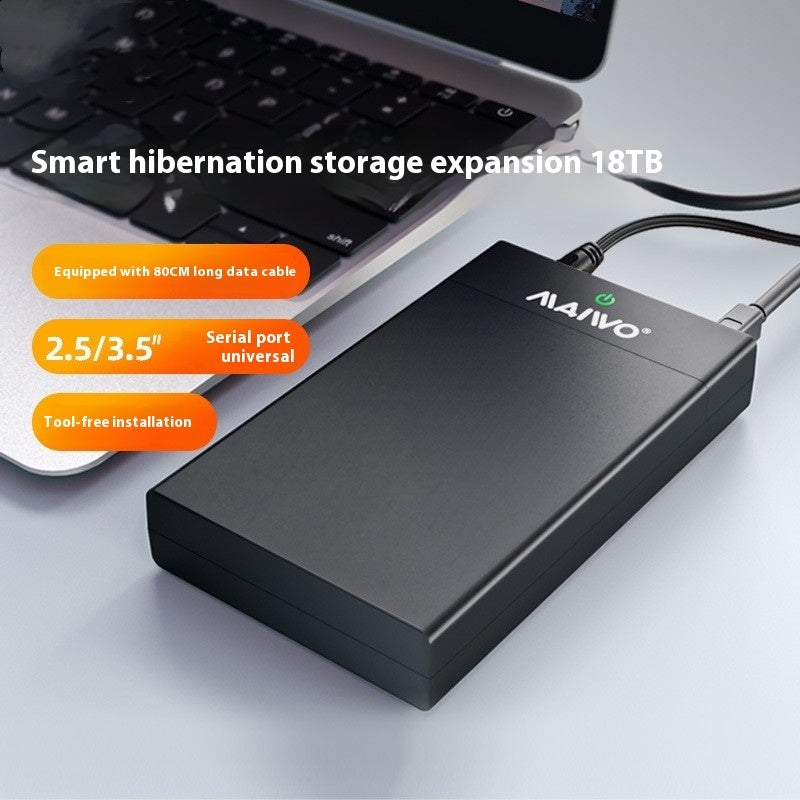 3.5 Inch SATA to USB 3.0 External Hard Disk Box - Supports 14TB