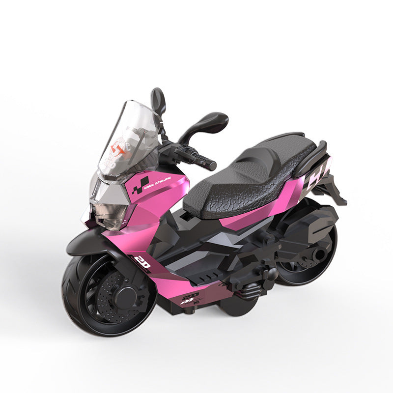 Inertial motorcycle toy motorcycle model